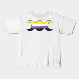 Witchy Triple Moon Goddess Symbol - Non-Binary Kids T-Shirt